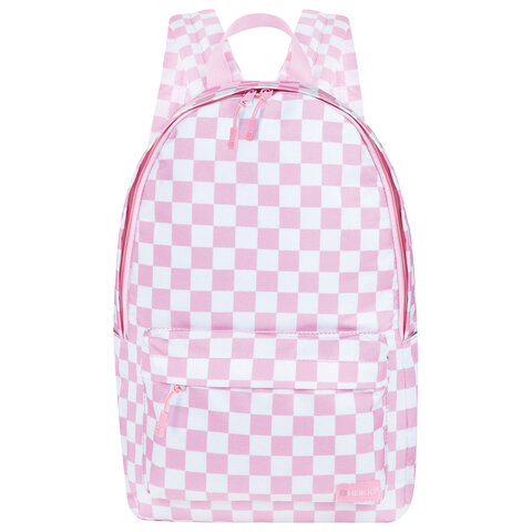 Рюкзак HEIKKI POSITIVE (ХЕЙКИ) универсальный, карман-антивор, "Pastel Chess", 42х28х14 см, 273856 - фото 2