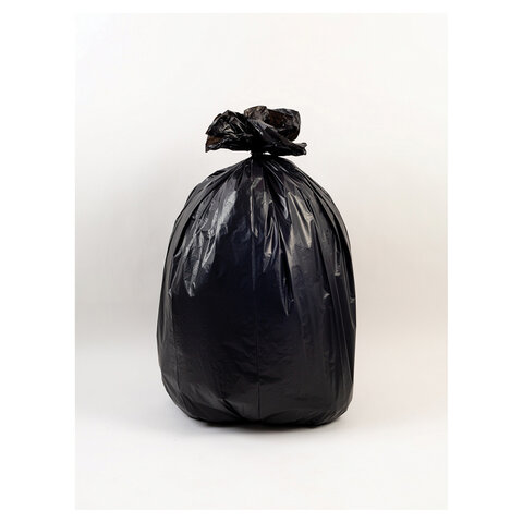Мешки для мусора 160 л, черные, в рулоне 20 шт., ПВД, 30 мкм, 87х120 см, PACLAN "Professional", 1338607 - фото 3