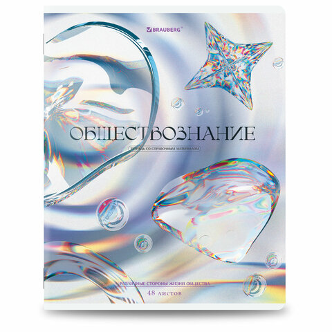 Тетради предметные, КОМПЛЕКТ 12 ПРЕДМЕТОВ, 48 л., глянцевый УФ-лак, BRAUBERG "MAGICAL WHITE", 405168 - фото 12