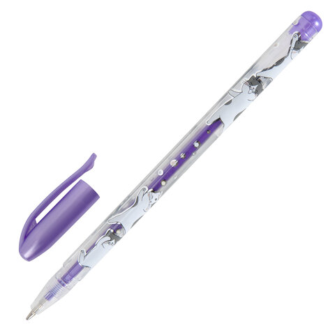 Ручки гелевые МЕТАЛЛИК BRAUBERG KIDS "CUTE ANIMALS", НАБОР 6 ЦВЕТОВ, корпус с печатью, узел 1 мм, линия письма 0,7 мм, 144440 - фото 5