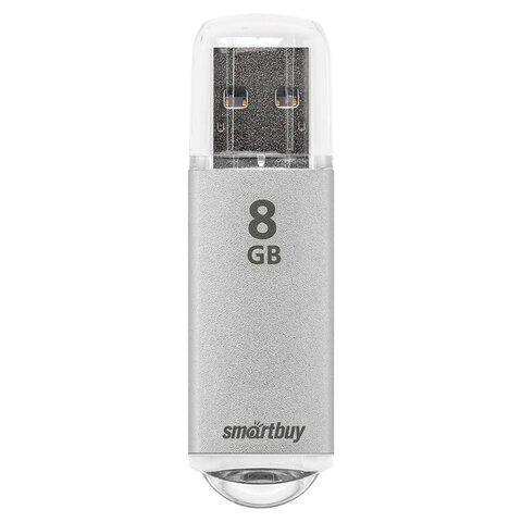 Флеш-память Smartbuy V-Cut, 8Gb, USB 2.0, сереб, SB8GBVC-S - фото 3