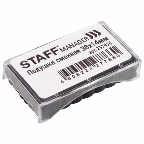 Подушка сменная STAFF (38х14 мм) для штампов "Printer 9011T", "Printer 8051", синяя, 237426 - фото 3