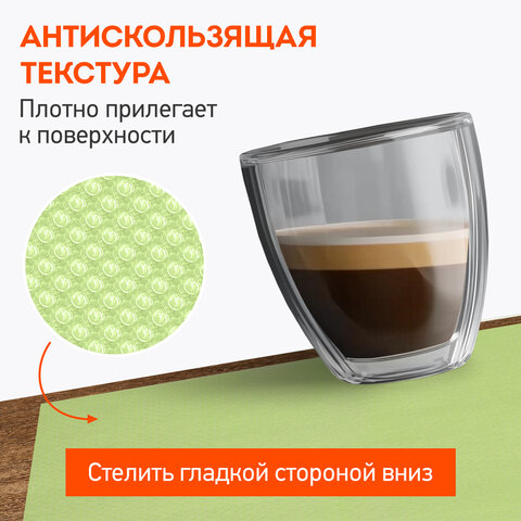 Коврики универсальные 6 шт., 30х45 см, для холодильника, полок, сервировки, салатовый, DASWERK, 609605 - фото 15