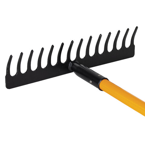 Грабли 14 зубьев стальные 35х10 см, ОБЩАЯ ДЛИНА 150 см, черенок стекловолокно, RABBITEX (РАББИТЕКС) "FIBERGLASS", 700494 - фото 7