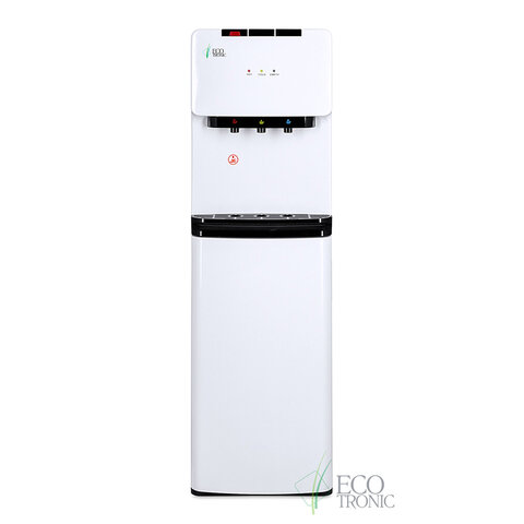 Кулер для воды ECOTRONIC K41-LXE напольный, НИЖНЯЯ ЗАГРУЗКА, нагрев/охлаждение, 3 крана, белый 11745. - фото 1