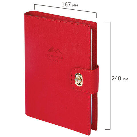 Ежедневник-органайзер недатированный B5 167х240 мм BRAUBERG "Nova", под кожу, 160 л., красный, 116203 - фото 3