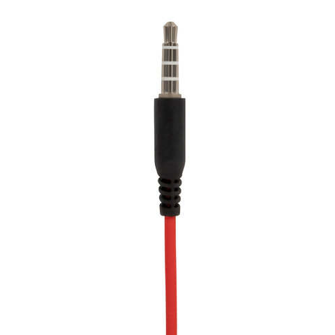 Наушники проводные внутриканальные с микрофоном SONNEN EP-H47RB, 1,1 м, красные/черные, 514129 - фото 9