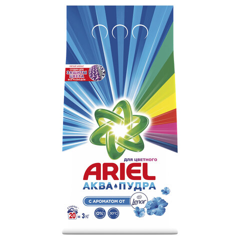 Стиральный порошок-автомат 3 кг, ARIEL (Ариэль) "Ленор Эффект" - фото 1