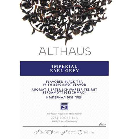 Чай листовой ALTHAUS "Imperial Earl Grey" (Империал Эрл Грей), черный, 225 г, ГЕРМАНИЯ, TALTHL-L00209 - фото 3