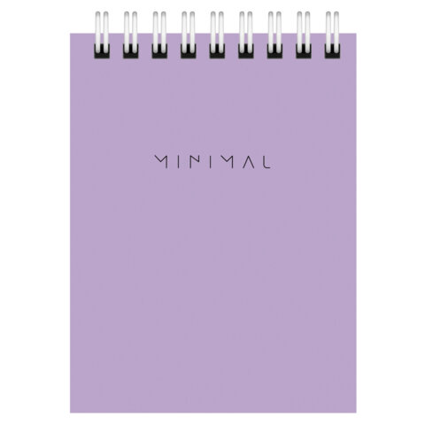 Блокнот МАЛЫЙ ФОРМАТ А7 75х105 мм, 40 л., гребень, картон, клетка, BRAUBERG "Minimal Pastel", 116431 - фото 3