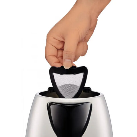 Чайник TEFAL KI150D30, 1,7 л, 2400 Вт, закрытый нагревательный элемент, сталь, серебристый, 7211001458 - фото 12