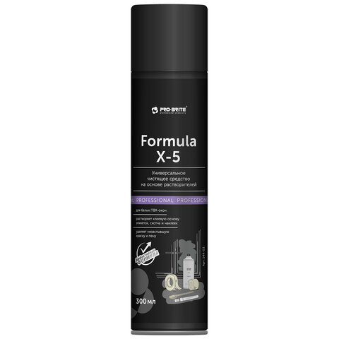 Профхим спец пятновыв-растворит слож.загрязн Pro-Brit/FORMULA X-5,0,3л_аэр - фото 1
