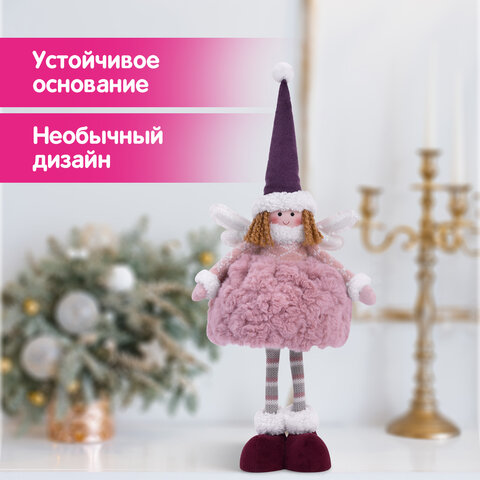 Украшение новогоднее интерьерное 48 см, дизайн "Фея", полиэстер, ЗОЛОТАЯ СКАЗКА, 592523 - фото 12