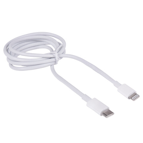Кабель USB Type-C-Lightning с поддержкой быстрой зарядки, белый, 1 м, SONNEN, медный, 513612 - фото 2