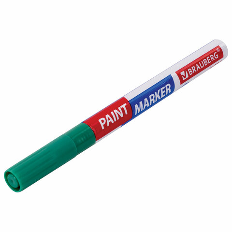 Маркер-краска лаковый EXTRA (paint marker) 2 мм, ЗЕЛЕНЫЙ, УСИЛЕННАЯ НИТРО-ОСНОВА, BRAUBERG, 151974 - фото 10