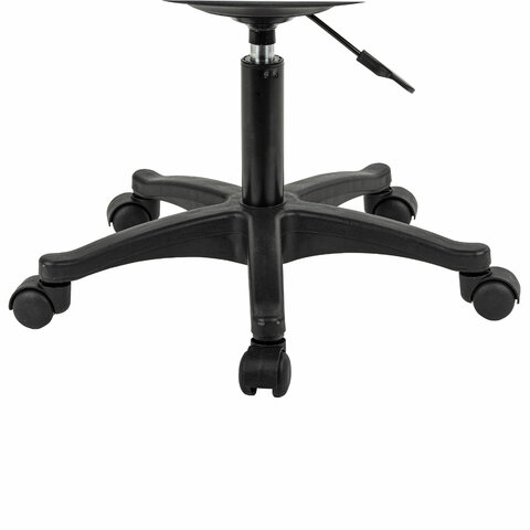 Кресло стул BRABIX "Eames MG-310 PL", пластик черный, экокожа черная, 532927 - фото 5
