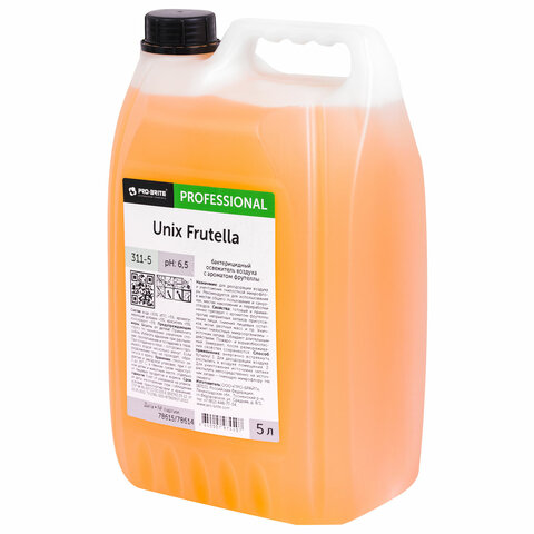Ароматизатор освежитель воздуха, 5 л, PRO-BRITE UNIX Frutella, бактерицидный, жидкость, 311-5 - фото 3