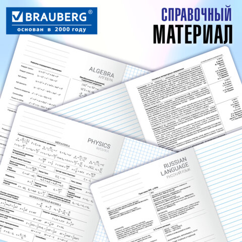 Тетради предметные, КОМПЛЕКТ 12 ПРЕДМЕТОВ, 48 л., обложка картон, BRAUBERG "КЛАССИКА BLACK", 405162 - фото 22