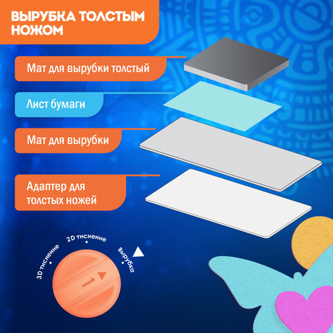 Машинка для вырубки и тиснения с набором инструментов "ОС-5", формат А5, ОСТРОВ СОКРОВИЩ, 663791 - фото 29