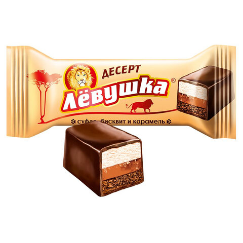 Конфеты глазированные СЛАВЯНКА "Левушка" с карамельно-сливочным вкусом, 500 г, R6734 - фото 2