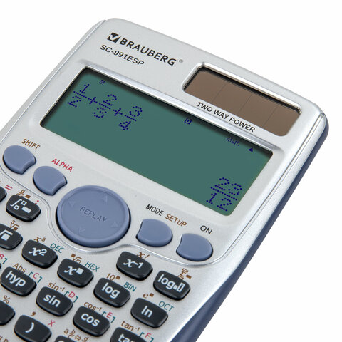 Калькулятор инженерный BRAUBERG SC-991ESP (165х84 мм), 417 функций, 10+2 разрядов, двойное питание, 271725 - фото 12