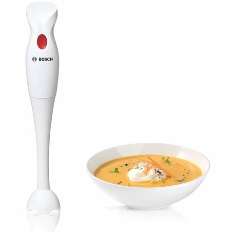 Блендер погружной BOSCH MSMP1000, 350 Вт, 1 скорость, 1 насадка, белый - фото 5