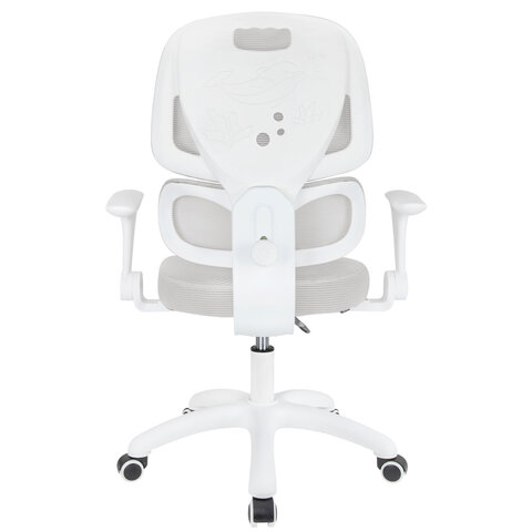 Кресло детское с поясничной поддержкой BRABIX KIDS "MG-225", сетка/ткань TW, серое, 533318 - фото 6