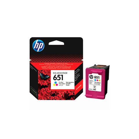 Картридж струйный HP (С2P11AE) Ink Advantage 5575/5645/OfficeJet 202, №651, цветной, оригинальный, ресурс 300 стр., C2P11AE - фото 3