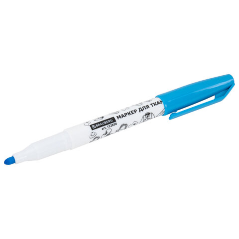 Маркеры для ткани 10 ЦВЕТОВ, TEXTILE MARKER, несмываемые, круглый наконечник 1-3 мм, BRAUBERG, 152656 - фото 9