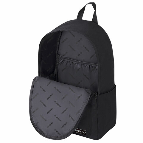 Рюкзак HEIKKI POSITIVE (ХЕЙКИ) универсальный, карман-антивор, Black, 42х28х14 см, 272551 - фото 7