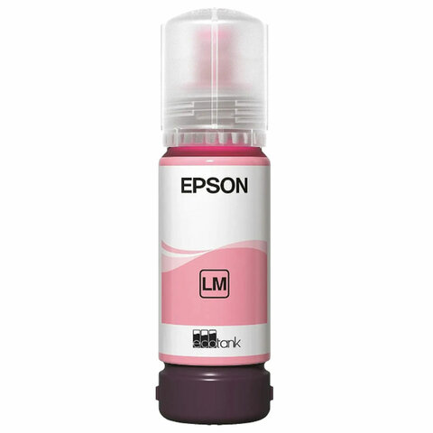 Чернила EPSON 108 (C13T09C64A) для СНПЧ EPSON L8050 /L8100 /L18050, светло-пурпурные, ОРИГИНАЛЬНЫЕ - фото 2