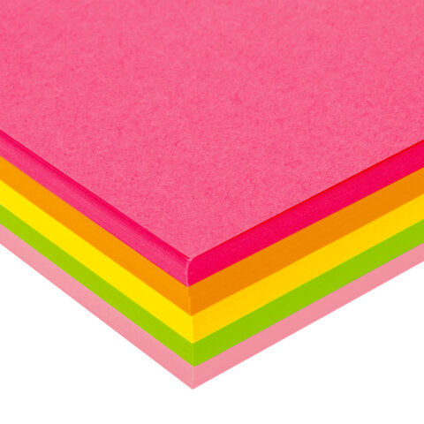 Бумага цветная BRAUBERG, А4, 75 г/м2, 250 л. (5 цветов х 50 листов), НЕОН, для офисной техники, 116668 - фото 3