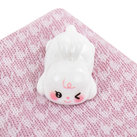 Пенал ЮНЛАНДИЯ ЮНИОР, 1 отделение, полиэстер, аппликация, "Rabbit", 20х6х4 см, 273805 - фото 2