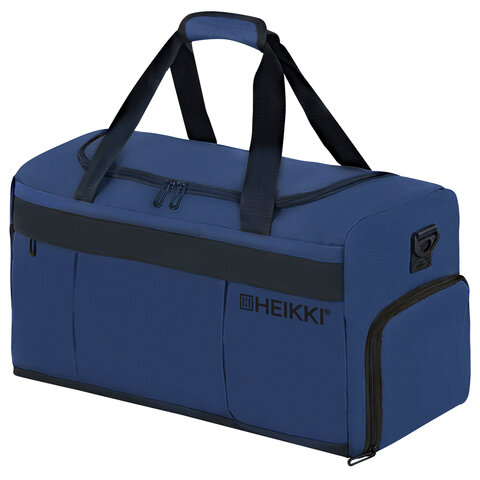 Сумка спортивная HEIKKI MOVE PLUS (ХЕЙКИ), отделение для обуви, синяя, 28х50х23 см, 273897 - фото 1