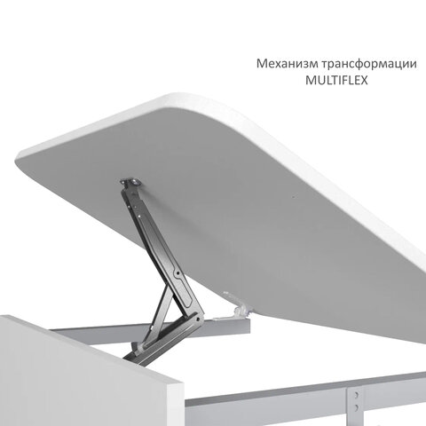 Стол-парта 1-местный, регулируемый угол, СУТ.54-01, 600х500х520-640 мм, рост 2-4, серый каркас, ЛДСП клён - фото 8