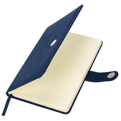 Еженедельник датированный 2026 А5 145х215 мм, BRAUBERG "Augustus", под кожу, темно-синий, 117164 - фото 4