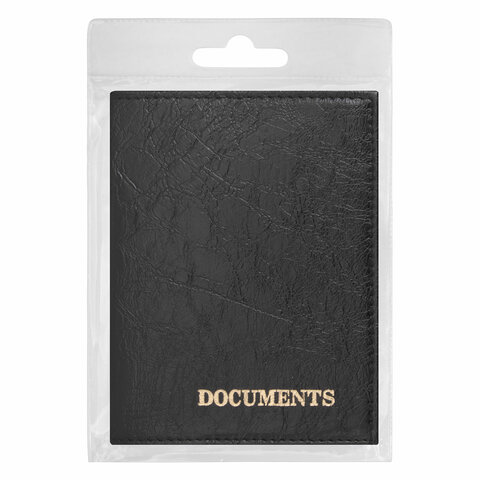 Обложка для автодокументов STAFF "Profit", экокожа, "DOCUMENTS", черная, 237181 - фото 5