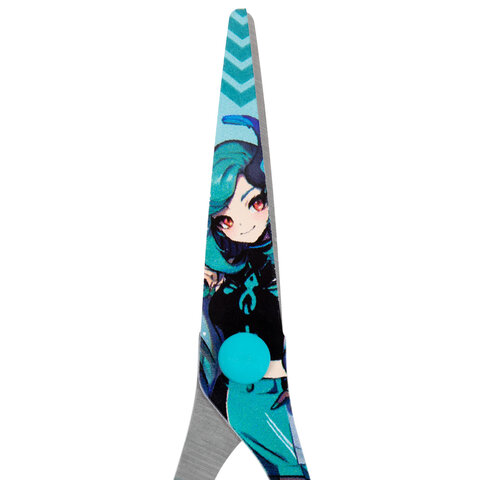 Ножницы 130 мм, мятные, с цветной печатью "Аниме", BRAUBERG ANIME, 238956 - фото 4