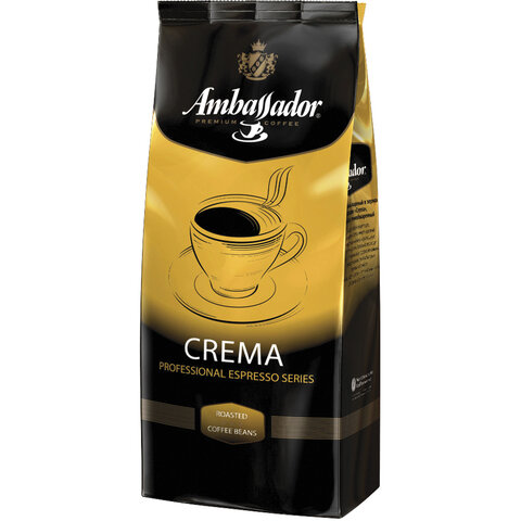 Кофе в зернах AMBASSADOR "Crema" 1 кг - фото 3
