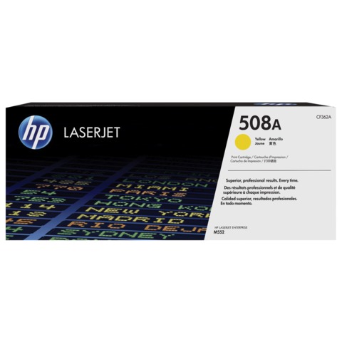Картридж лазерный HP (CF362A) LaserJet Pro M552/M553, №508A, желтый, оригинальный, ресурс 5000 страниц - фото 1