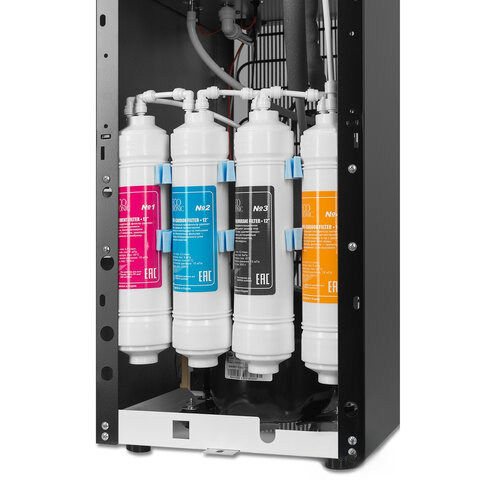Пурифайер для воды ECOTRONIC V42-U4L, напольный, НАГРЕВ/ОХЛАЖДЕНИЕ КОМПРЕССОРНОЕ, 2 крана, черный, 3061 - фото 10