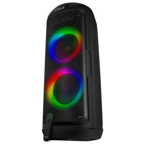 Колонка портативная SVEN PS-770, 100 Вт, TWS, Bluetooth, FM, USB, microSD, LED-дисплей, черный, SV-021719 - фото 1