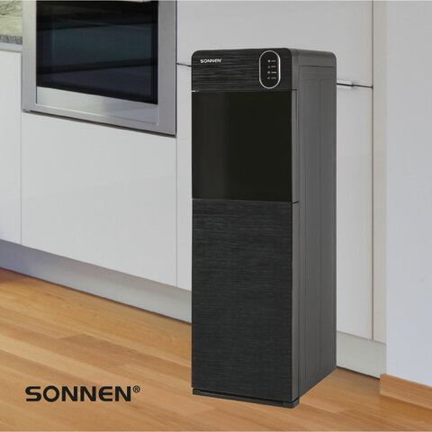 Кулер для воды SONNEN FSE-03Bi напольный, нагрев/охлаждение, НИЖНЯЯ ЗАГРУЗКА, 3 крана, графит, 455744 - фото 21