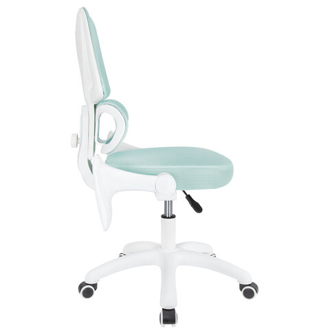 Кресло детское с поясничной поддержкой BRABIX KIDS "MG-225", сетка/ткань TW, голубое, 533317 - фото 8