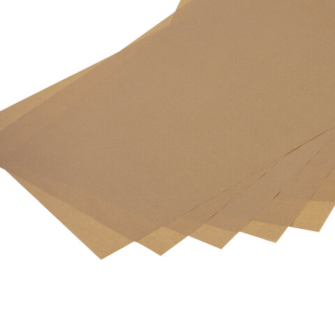 Бумага для выпечки силиконизированная в листах 40 см x 60 см КОМПЛЕКТ 500 штук, цвет коричневый, LAIMA, CH, 609590 - фото 4