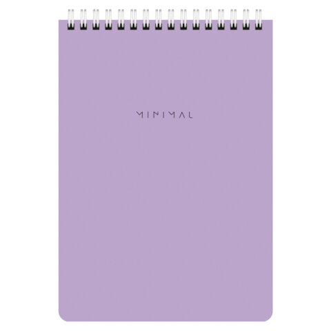 Блокнот А5 146х206 мм, 60 л., гребень, картон, жесткая подложка, клетка, BRAUBERG "Minimal Pastel", 116427 - фото 3