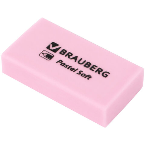 Ластики BRAUBERG PASTEL SOFT НАБОР 6 шт., размер ластика 45х25х10 мм, экологичный ПВХ, 271340 - фото 5