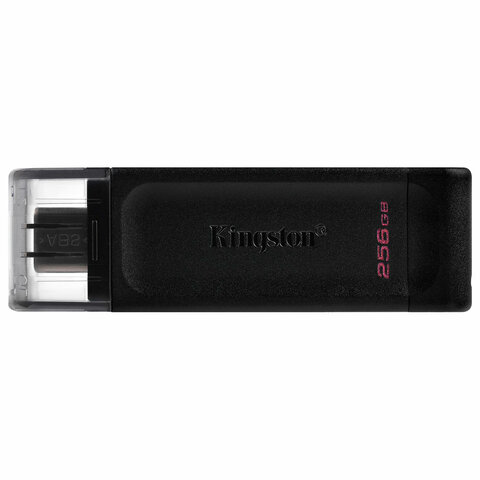 Флеш-диск 256 GB KINGSTON DataTraveler 70, разъем Type-C 3.2, черный, DT70/256GB - фото 2