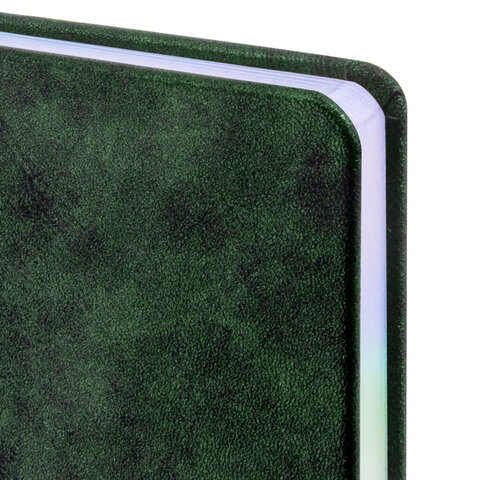 Ежедневник датированный 2026 А5 138х213 мм, BRAUBERG "Ice", под кожу, темно-зеленый, 117391 - фото 4