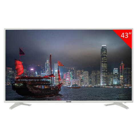 Телевизор ASANO 43LF5011T, 43" (108 см), 1920x1080, FHD, 16:9, Салют ТВ, Wi-Fi, белый - фото 1